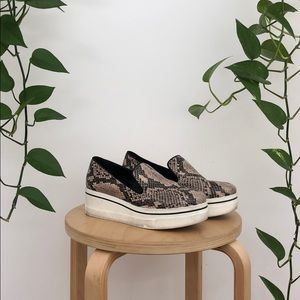 Stella McCartney Snake Print Slip On Sneakers